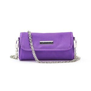 NEW YOUNIQUE Spring 2019 Collection Purple Small Makeup Bag Purse Long Strap